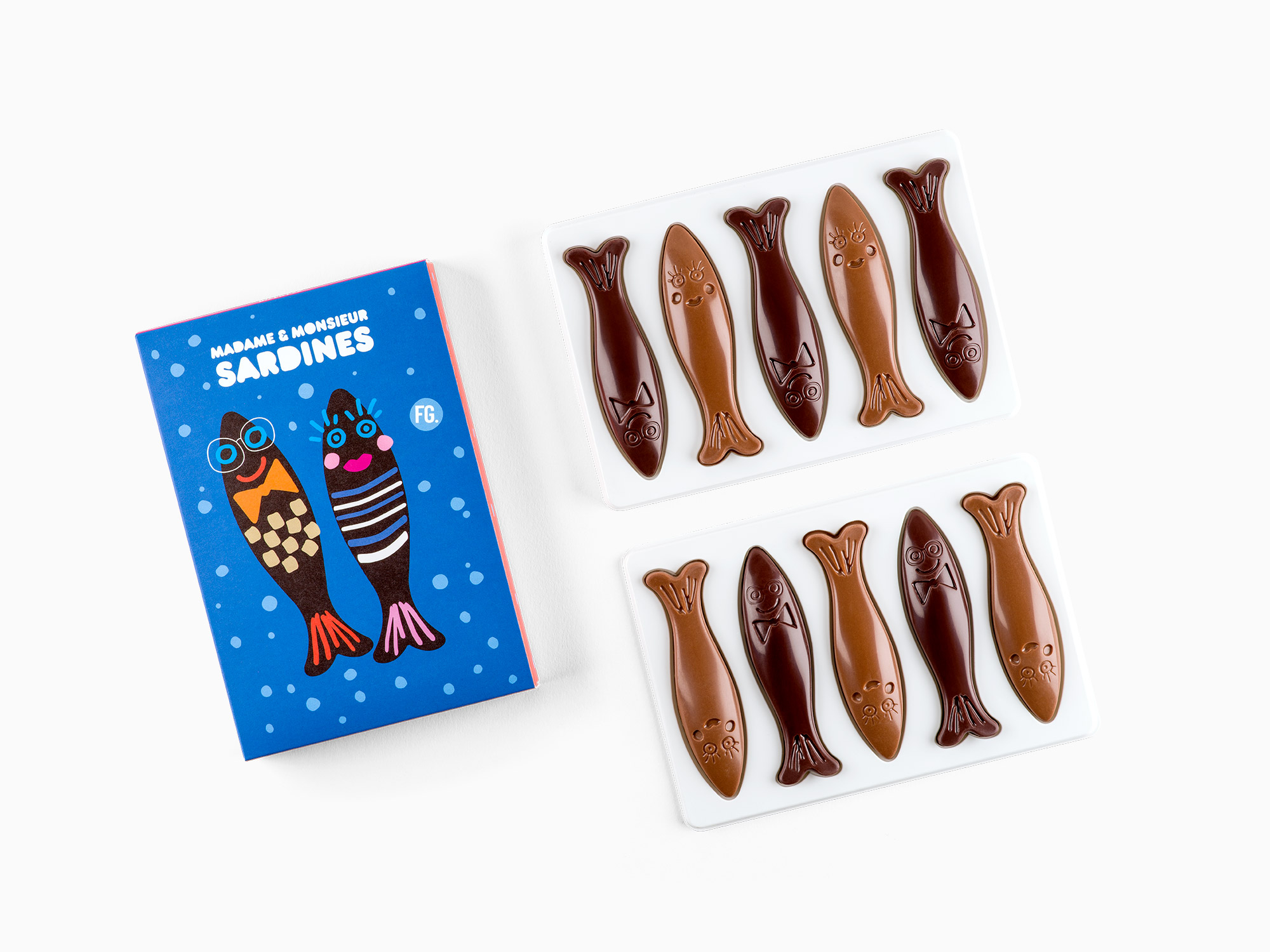 Kit de 10 sucettes - La Fabrique de Chocolat, Chocolaterie Mercier (130 g)
