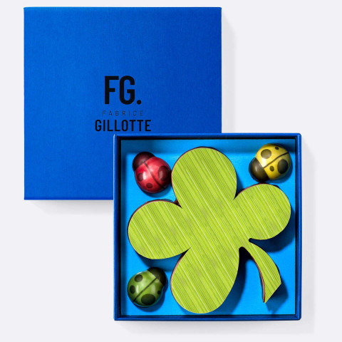 Coffret chocolat à offrir Trèfle Porte Bonheur | Fabrice Gillotte