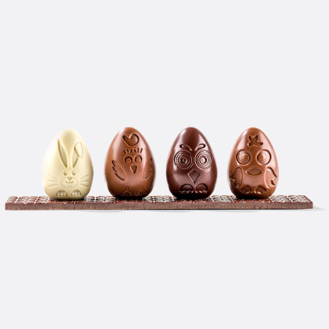 Oeufs Animaux de Pâques Chocolat Praliné | FG