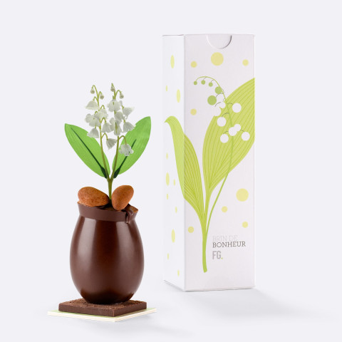 Pot de Muguet en chocolat à offrir | Fabrice Gillotte
