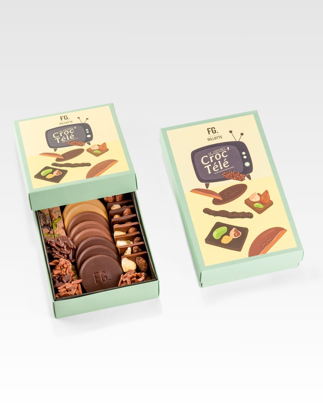 coffret croc télé chocolat