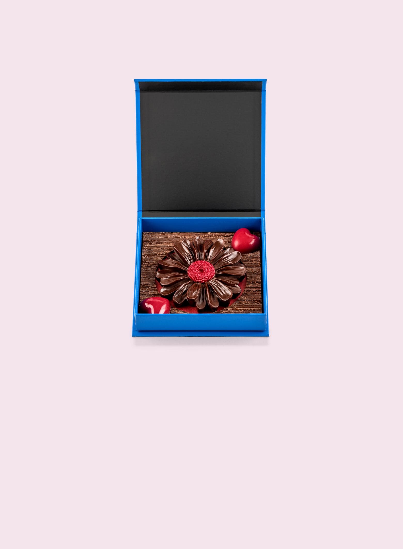 fleur chocolat noir et praliné