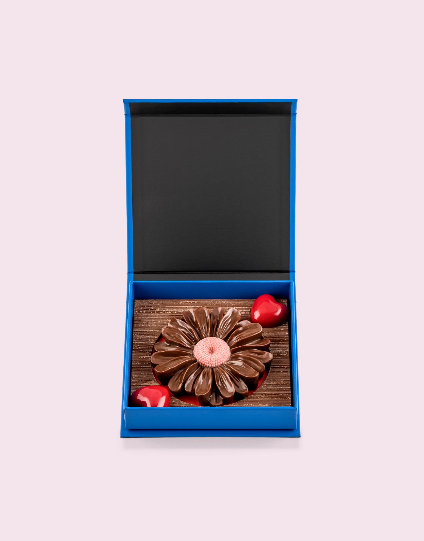 fleur chocolat lait et praliné