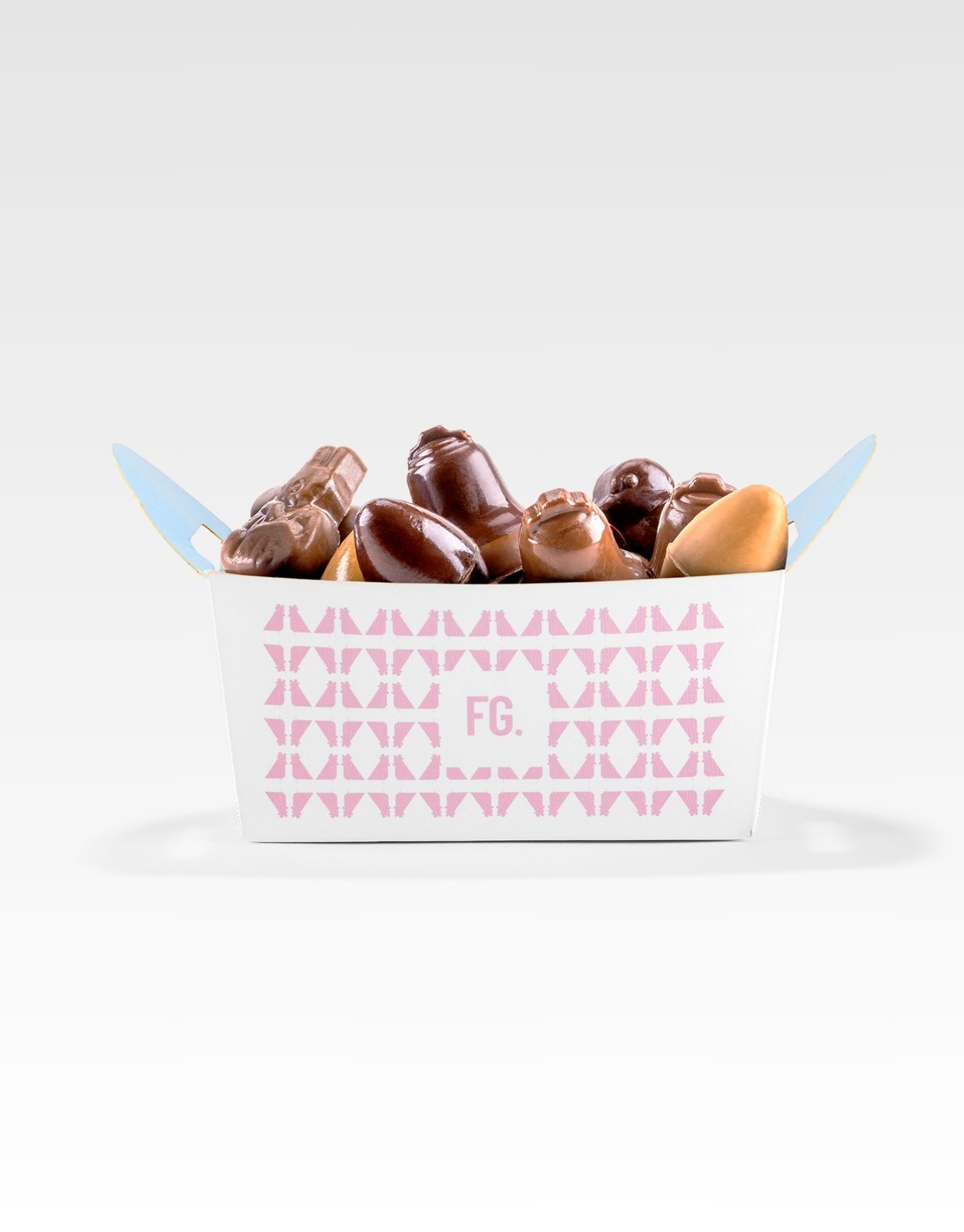 friture chocolats noir lait et blanc