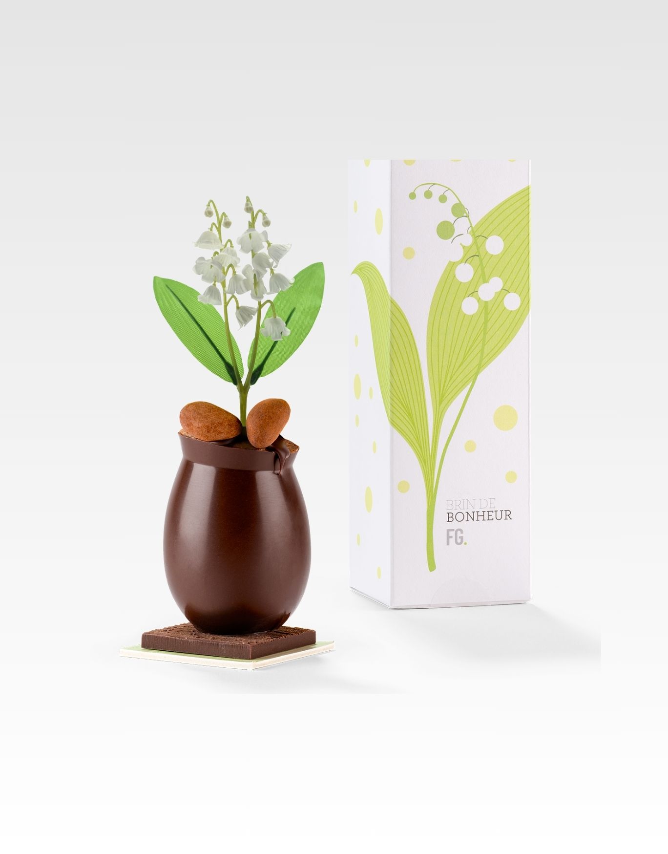 pot muguet chocolat noir ou lait