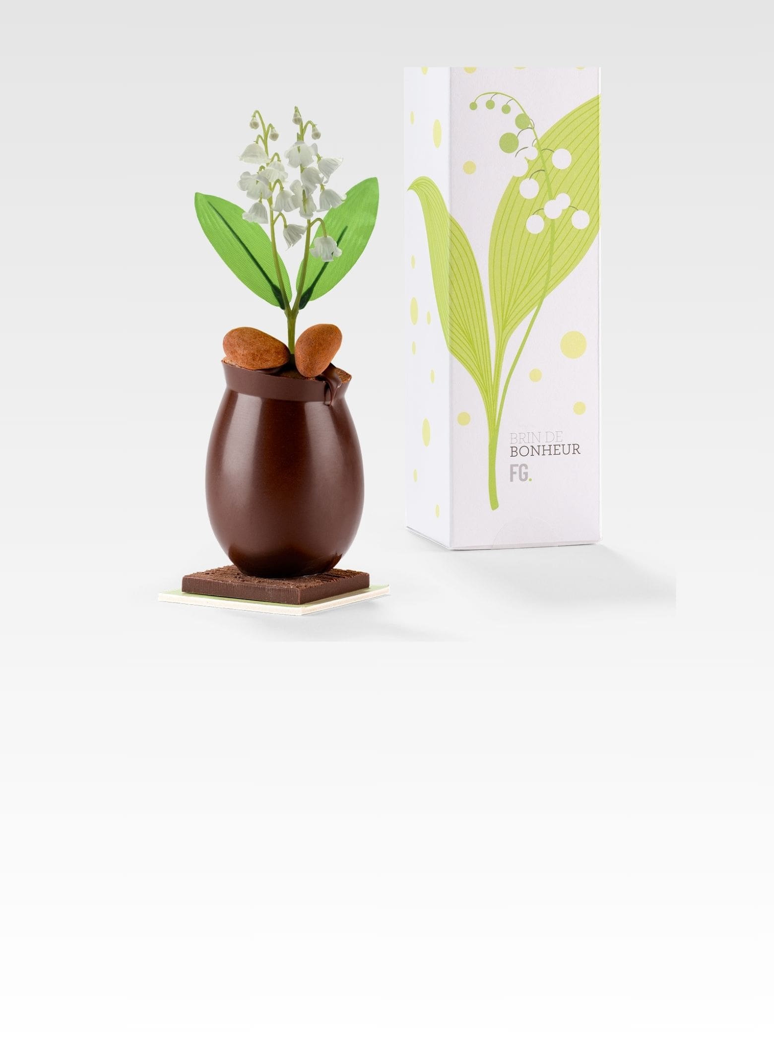 pot muguet chocolat noir ou lait