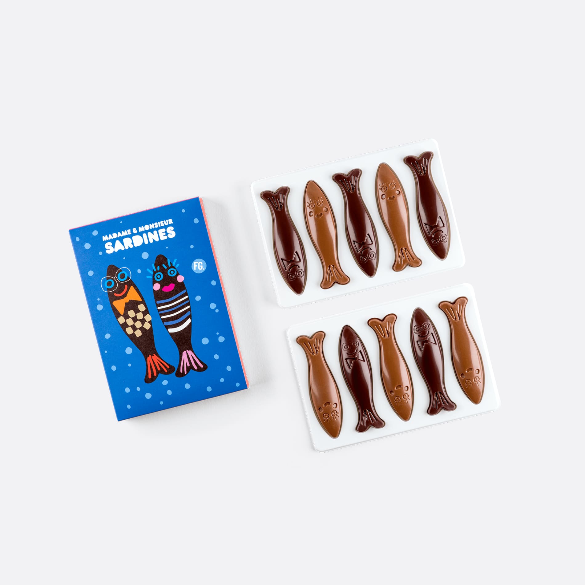 COFFRET 10 SARDINES CHOCOLAT
