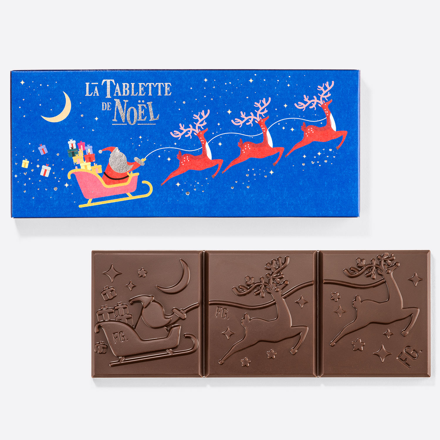 Tablettes de Chocolat de Noël 8 Saveurs au Choix Fabrication